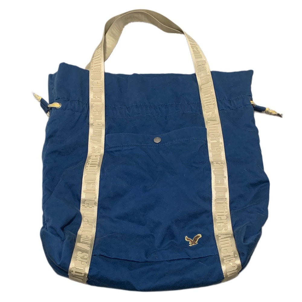 Y2K American Eagle Blue Tote Bag